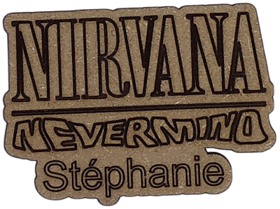 Magnet - Logo musique Nirvana personnalisable